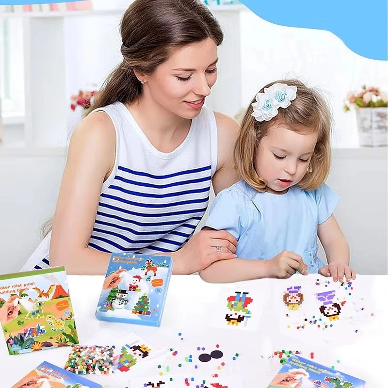 Spring Garden Water Mist Pixel Building Block Kit high quality